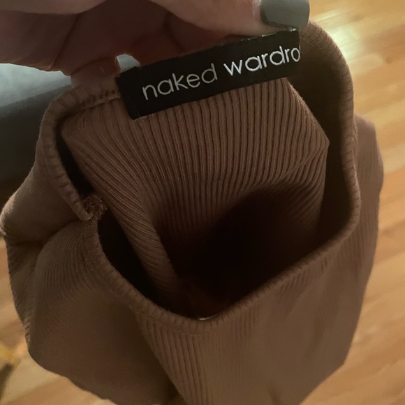 Naked wardrobe snatched ribbed long sleeve top. - Picture 2 of 4